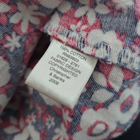 Christopher & Banks Y2K Groovy Retro Floral Multicolor Skirt - Picture 4 of 4